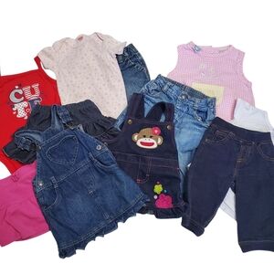 Assorted Baby Girl Clothing Bundle Size 6-9 Months